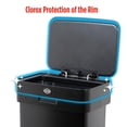 thumbnail image 4 of Clorox Trash Can, 13 Gal Stainless Steel Kitchen Garbage Bin with Wide Step Pedal, Black, 4 of 8