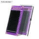 thumbnail image 1 of NAGARAKU Premium Imitación Visón Individual Extensión De Pestañas Natural Suave Maquillaje Clásico 16 Líneas Negro Mate, 1 of 3