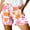 Light Pink, variant on Women's Shorts High Waisted Stretchy Print Loose Lace Up Sports Casual Summer Jean Shorts with Pockets S-2XL
