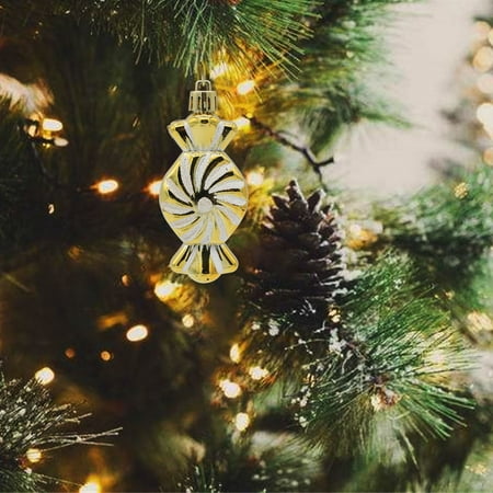 

Yedhsi Christmas Decoration Supplies Christmas Tree Decoration Thread Candy Christmas Decoration Pendant Christmas Ball Painted Christmas Gift Wholesale