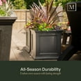 thumbnail image 5 of Mayne Fairfield 24" x 24" x 24" Square Black Self Watering Plastic Planter, 5 of 13
