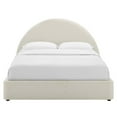 thumbnail image 5 of Platform Bed Frame, Full Size, Ivory White, Fabric, Bedroom, Modern Contemporary HB36781, 5 of 9