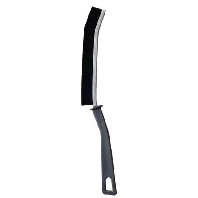 Cepillo de limpieza de huecos Mango ergonómico Ventana Ranura Ranura Cepillo para polvo Negro