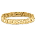 thumbnail image 3 of Primal Gold 14 Karat Yellow Gold 9.50mm Nugget Bracelet, 3 of 4
