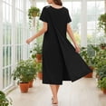 thumbnail image 2 of snilers Hospital Gowns for Women Open Back Tear Away Snap Nursing Dress Short Sleeve Soft Adaptive Clothing L, 2 of 9