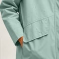 thumbnail image 5 of Zynoxe Women's Waterproof Windbreaker Jackets Relaxed Mid-Length Long Sleeve Casual Jackets Fashion Zip Up Hooded Jacket for Women Lightweight Solid Color Outdoor Hiking Trench Coat with Pockets XL, 5 of 10