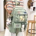 thumbnail image 3 of LHSHID Kawaii Backpack With cute plush pendant and Kawaii pins,Backpack Cute Kawaii Backpack for School, 3 of 6