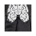 thumbnail image 6 of Girls Dress Black White Color Contrast Lace Bow Tie 6, 6 of 7