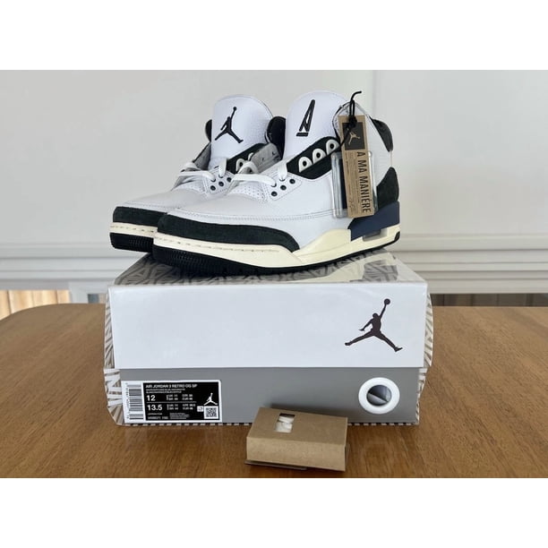 Ni - ke Ni - ke Jordan 3 A Ma Maniere OG SP Diffused Blue For the Love