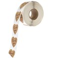 thumbnail image 2 of Miangastore 1 Roll Heart Shape Stickers Self-Adhesive DIY Sticker Gift Packing Label Kraft Paper Wrapping Stickers for Valentines Day, 2 of 8