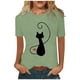 thumbnail image 2 of Blusas y camisas con estampado floral de cuello redondo y manga corta informales con estilo para primavera y verano para mujer OAVQHLG3B Store  lin121212, 2 of 4