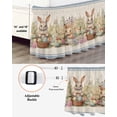 thumbnail image 3 of Easter Bunny Blue,Wrap Around Bed Skirts for King Bed 18" Drop,Bed Skirt with Adjustable Elastic Belt Dust Ruffle Bed Valance for Bedroom Hotel Rustic Daisy Flower Easter Basket Egg Bed Frame Cover, 3 of 7