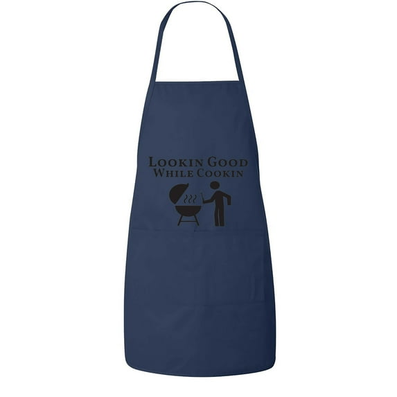 Fasciino - Good Lookin While Cookin Apron with two pockets for Kitchen BBQ Cooking Baking Crafting Father's Day