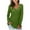 Green, variant on qucoqpe Womens Long Sleeve Tops Pullover with Buttons Down Casual Solid Loose Fit V-Neck Tunics