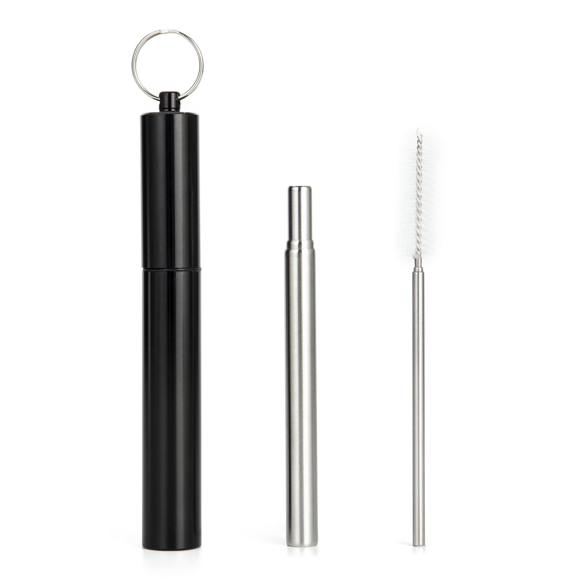 SAYFUT 9.07 Inches Collapsible Reusable Straws with Case Holder