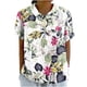 thumbnail image 2 of Fiudx Ofertas Flash Del Día Camiseta Holgada Informal con Estampado para Mujer, Tops de Manga Corta con Cuello de Muñeca, Blusa Bonita y de Lino, 2 of 4