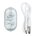 thumbnail image 1 of Mini lampe LED tactile pour voiture, éclairage d'ambiance nocturne, batterie intégrée, rose et violet, 1 of 4