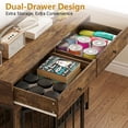 thumbnail image 5 of Waleaf 44 inch Dog Crate Furniture with 2 Storage Drawers,Wooden Dog Kennel for Inside,Tables with Dog Crate for Large Medium Dogs, 5 of 7