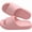 Pink, variant on Unisex Cushioned EVA Shower Slides, EU Size 38-39, One-Piece Flexible Molding, Wave-Textured Outsole, For Bathrooms, Bedrooms, Dorm Showers, Black