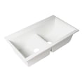 thumbnail image 2 of Pemberly Row White 33" Granite Composite Workstation Double Bowl Undermount Sink, 2 of 9