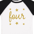 thumbnail image 4 of Inktastic 4th Birthday Gold 4 Year Old Boys or Girls Toddler T-Shirt, 4 of 5