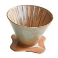 thumbnail image 4 of Luzkey Hand Drip Coffee Dripper Porcelain Coffee Drip Elegant Portable Funnel Design Single Serve Pourover Cone for Cafe Travel Home Large, 4 of 8