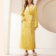 thumbnail image 1 of RXIRUCGD Peignoir Long pour Femme à Col Épaissi, Col Confortable, Robe de Nuit, Tenue d'Intérieur ( Jaune, Taille : 3TG ), 1 of 7