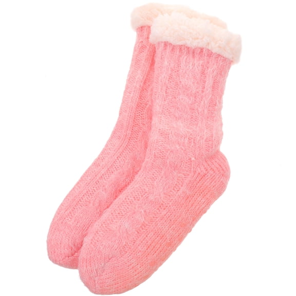 OFFIGAM Women's Thermal Socks 1 Pair Warm Cozy Polyester Indoor Socks for Cold Weather Comfort and Foot Warmth