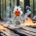 thumbnail image 3 of LSLJS Halloween Skeleton Pumpkin Ornament White Ghost Decoration Ghost Tree Stump Resin, Halloween Decorations, 3 of 6