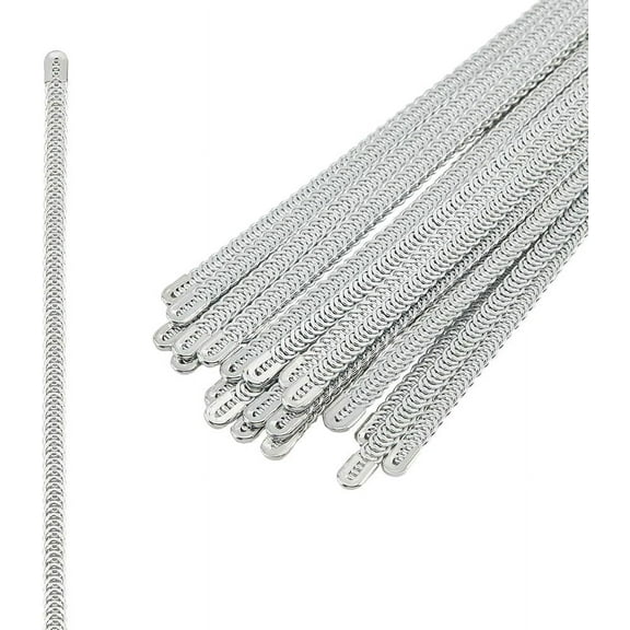 24Pcs 10inch Spiral Metal Corset Boning Steel Spiral Steel Boning Modeling Sticks Stainless Steel Spiral Corset Boning