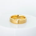 thumbnail image 5 of 6MM Yellow Gold Plated Tungsten Wedding Band - Brushed Tungsten Carbide Ring - Anniversary Band JATN747Ns12.5, 5 of 5