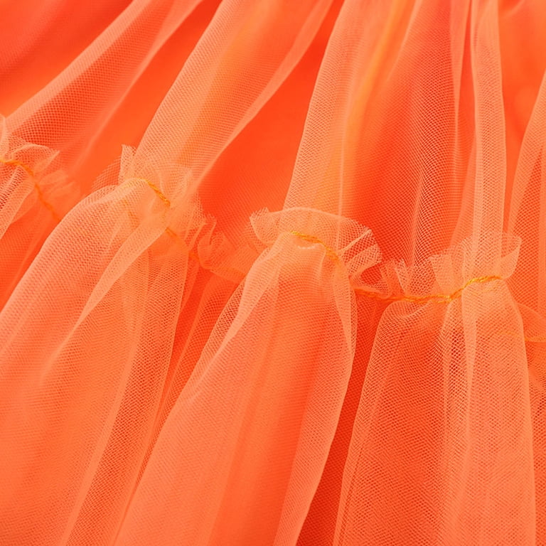 strapless open back dress Bright orange and black layered tulle party dress  Pinkcow Designs Private  Limited