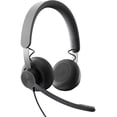 thumbnail image 1 of Logitech Audífonos Zone Wired con Certificación Microsoft Teams, Alámbrico, 1.9 Metros, USB, Negro Logitech 981-000871, 1 of 2