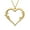 Gold, variant on Stainless Steel Personalized Name Customized Heart Necklace