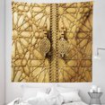 thumbnail image 1 of Moroccan Tapestry, Main Gates of Royal Palace in Marrakesh Morocco Travel Tourist Attraction Photo, Fabric Wall Hanging Decor for Bedroom Living Room Dorm, 5 Sizes, Pale Brown, by Ambesonne, 1 of 1