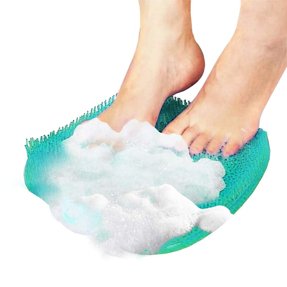 Eutuxia Shower Foot Scrubber Massager Cleaner, Non-Slippery Mat