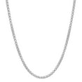 thumbnail image 3 of 1.9mm Solid .925 Sterling Silver Square Box Chain Necklace, 22 inches, 3 of 7