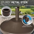 thumbnail image 5 of US Weight Premium Fillable 18" Inch. Bronze Umbrella Base for Patio Table - Heavy Duty Adjustable Umbrella Stand with Stainless Steel Stem for Outdoor Patio Umbrellas, 5 of 7