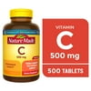 Nature Made Vitamin C 500 mg Tablets, Dietary Supplement for Immune Support, 500 Count