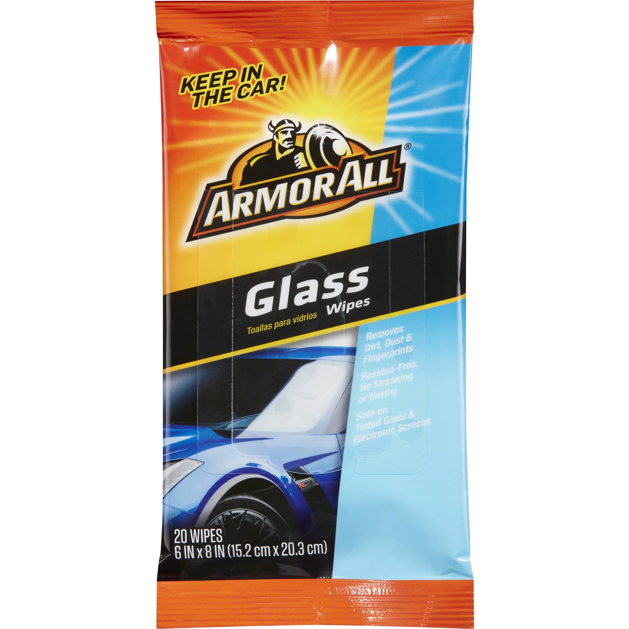 Armor All Glass Wipes Flat Packs, 20 ct, Car Cleaning