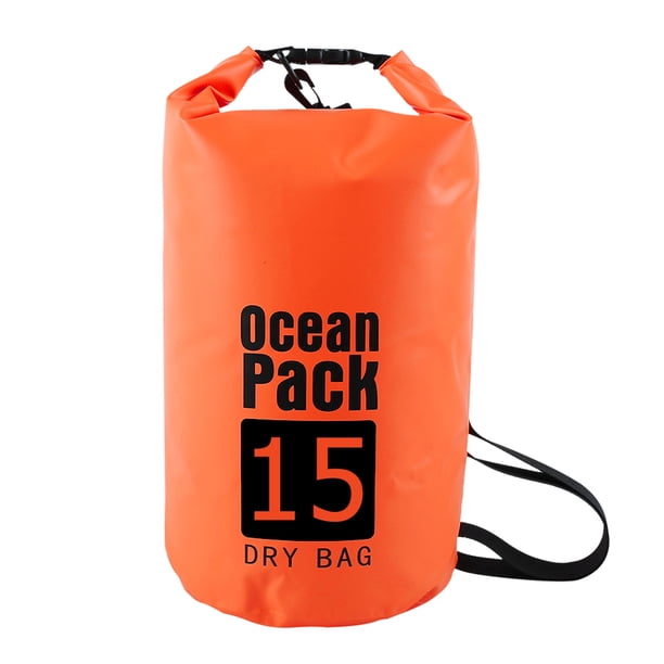 Saco de Natación FLhrweasw Impermeable 15L Naranja