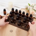 thumbnail image 3 of 3-Tier 18 Slots Wooden Essential Oil Organizer Vintage Brown Wood Essential Oil Display Stand Makeup Storage Rack DIY, 3 of 5