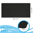 thumbnail image 2 of Uxcell 31.5" x 15.7" Large Felt Desk Pad Protector, Non-Slip Desk Mat Full Table Mouse Pad Keyboard Mats for Laptop Computer Writing Desk Table Gaming Home, Black, 2 of 7