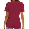 thumbnail image 3 of Gvmfive Women Round Neck Short Sleeve Casual Summer T-shirts Tops Tee Blouse, 3 of 6