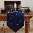 thumbnail image 2 of Starry Sky Moon Stars Beautiful Trees Modern Table Runner Wedding Party Table Decoration Centers Of Dining Table Tablecloth, 2 of 5