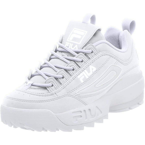 Fila Femmes Disruption II Premium Sneakers Blanc / Blanc / Blanc 7.5