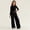 Black, variant on Abtuhar Pants for Girls Fall Winter Solid Corduroy Loose Straight Cut Casual Outer Wear Trousers 7‑16 Years