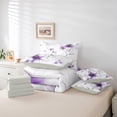 thumbnail image 6 of jejeloiu Vintage Flower 7-Piece Twin Bedding Sets,Modern Minimalist Desgin Bedding Comforter Set,Purple White Sheet Sets For Men Women,Ultra Soft Home Decor Reversible, 6 of 8