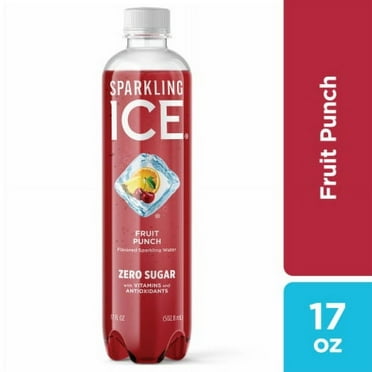 Pack of 2 - Sparkling Ice Fruit Punch Flavored Sparkling Bottled Water 17 fl oz
