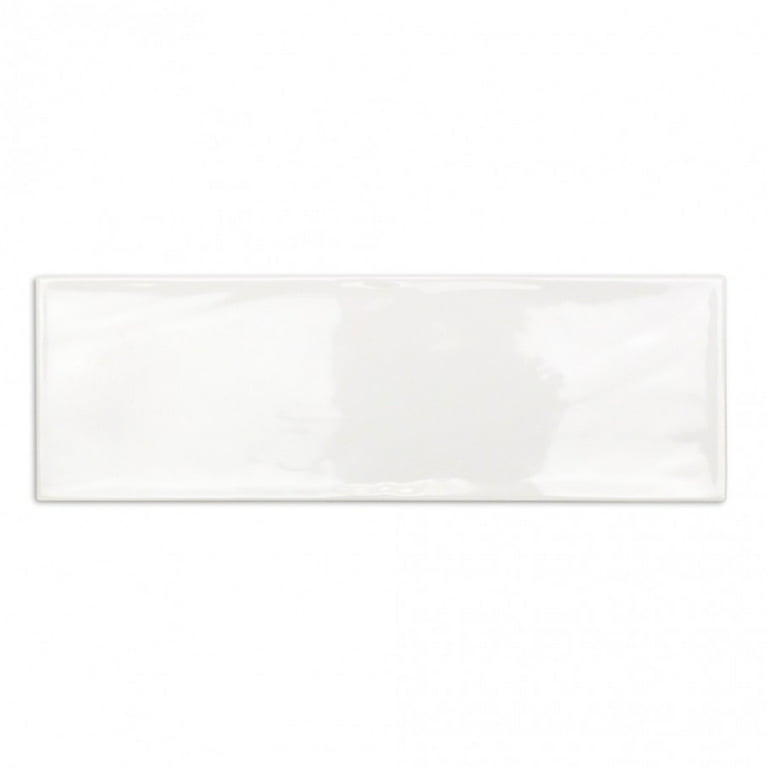 Pacific White 4 in. x 12 in. Polished Ceramic Subway Wall Tile (33 Pieces 10.76 Sq. Ft. / Box) Pacific White 4 in. x 12 in. Polished Ceramic Subway Wall Tile (33 Pieces 10.76 Sq. Ft. / Box)